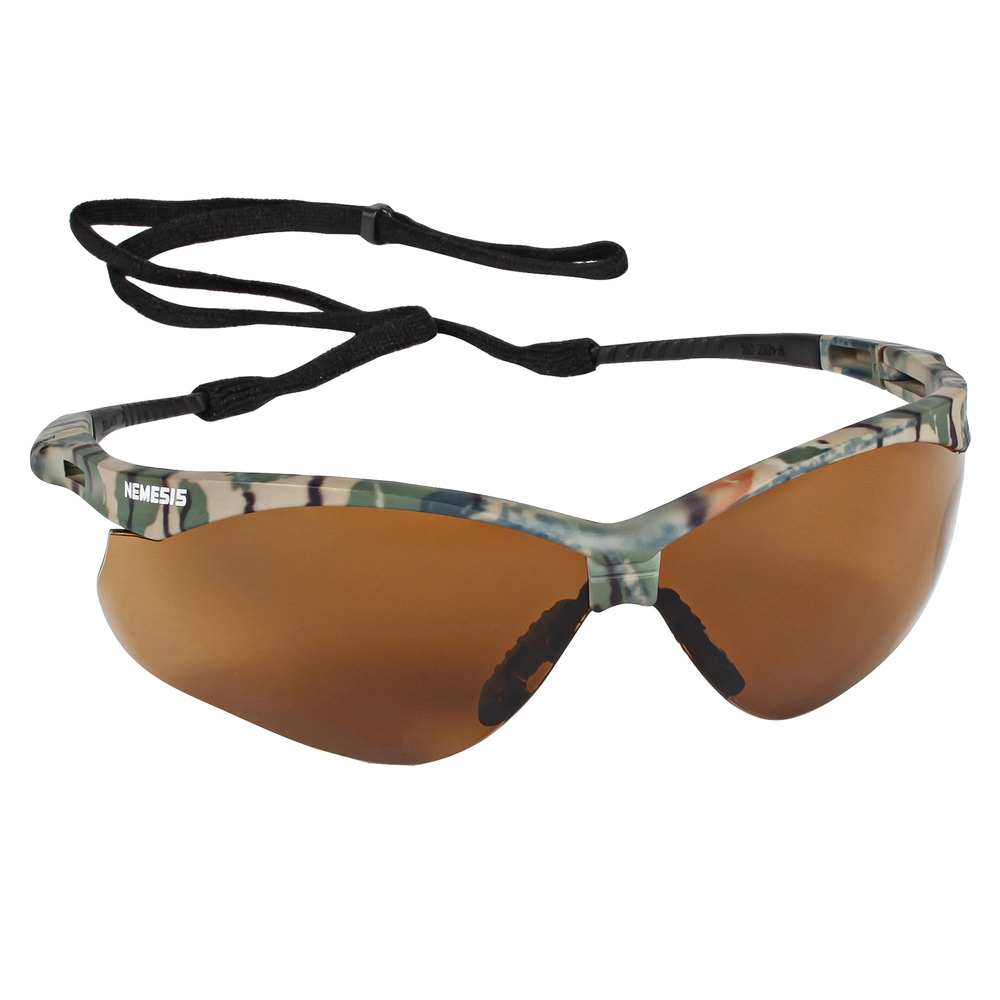 KleenGuard™ Nemesis CSA Safety Glasses (20386), CSA Certified, Bronze Lens with Camo Frame, 12 Pairs / Case - 20386