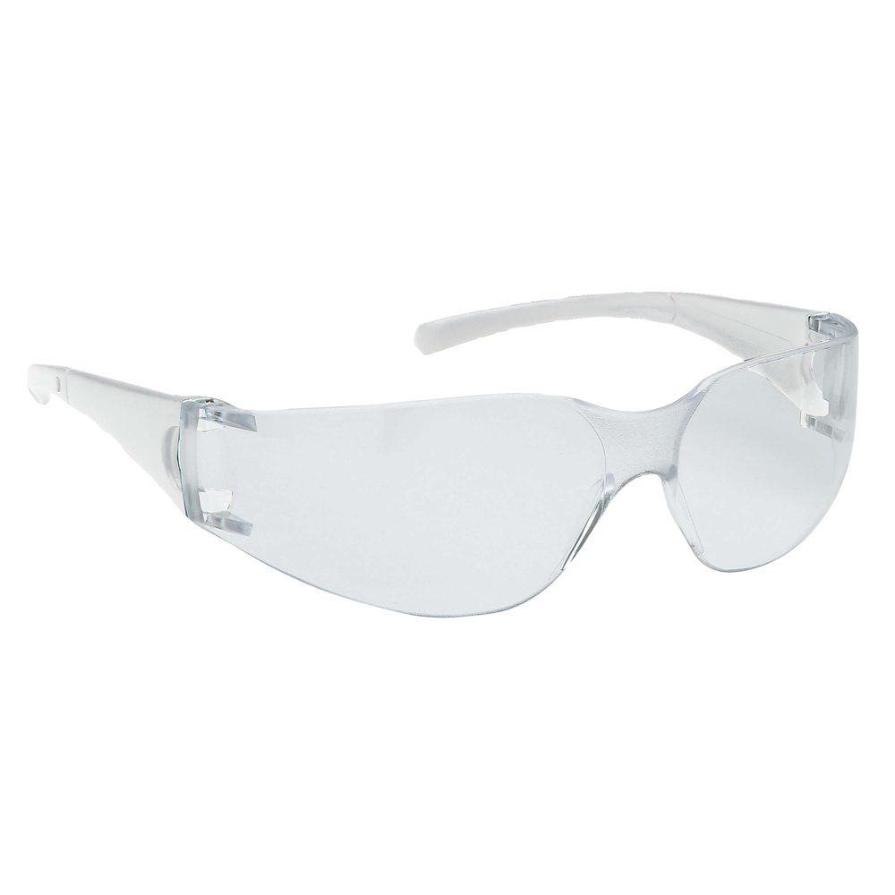 KleenGuard™ Element Safety Glasses (25627), Lightweight, Economical, Disposable, Metal-Free, Clear Lens & Frame, 12 Pairs / Case - 25627