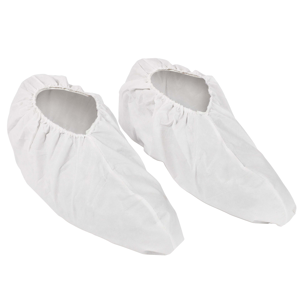 Kimtech™ A8 Unitrax Shoe Covers (39370), Clean Manufacturing, Anti-Skid, White, Small / Medium, 300 / Case, 3 Bags, 100 / Bag - 39370