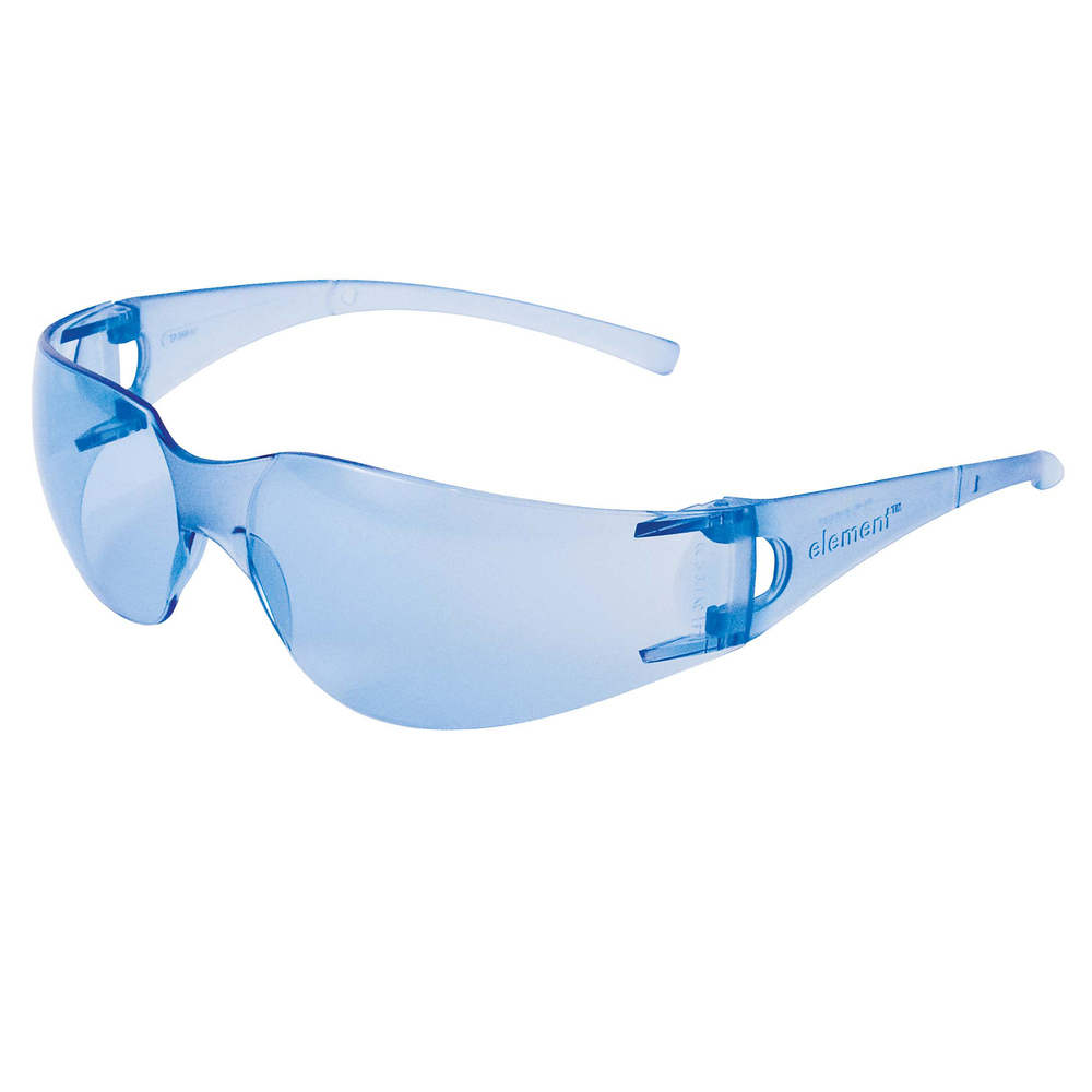 KleenGuard™ Element Safety Glasses (33072), Lightweight, Economical, Disposable, Metal-Free, Light Blue Lens & Frame, 12 Pairs / Case - 33072