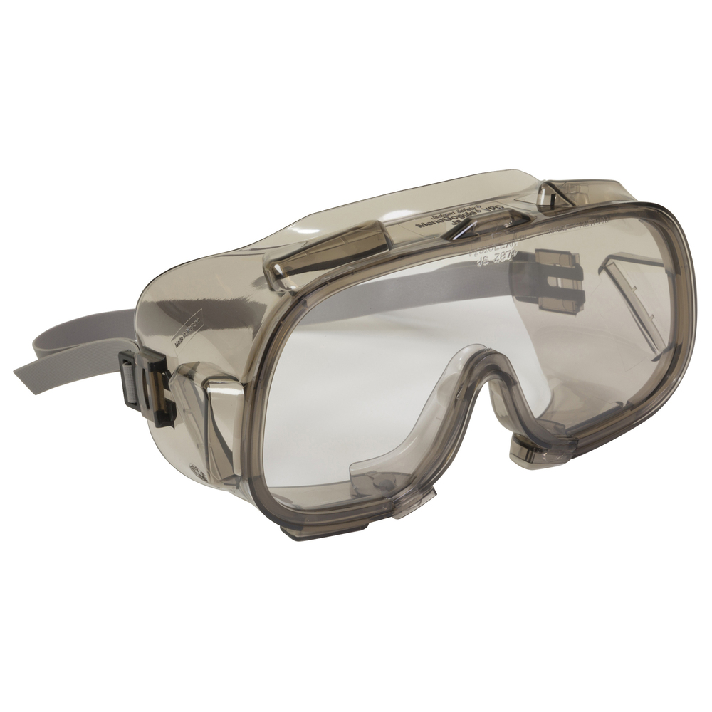 Lunettes-masque de sécurité KleenGuard V80 VPC Monogoggle (16361), verres transparents, antibuée, monture bronze, 36 paires/caisse - 16361