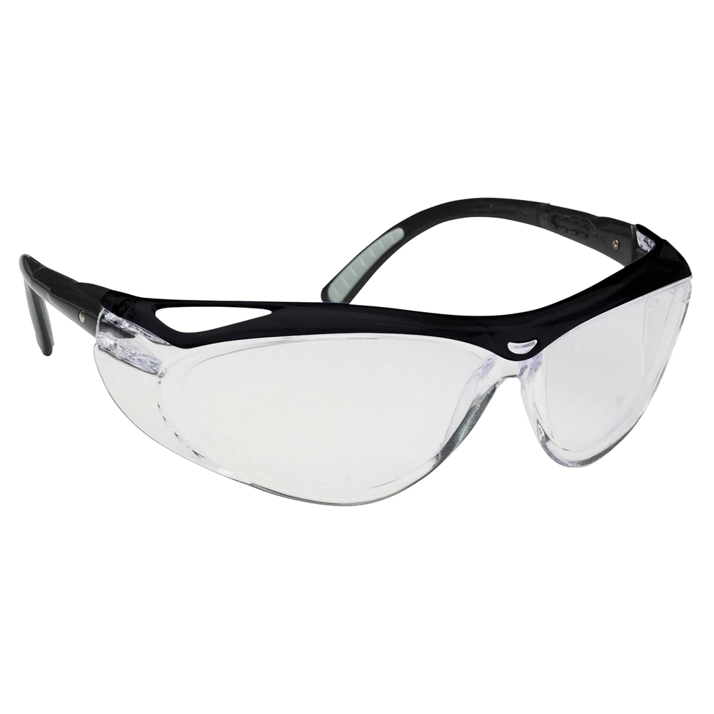 KleenGuard™ Envision Safety Eyewear (14477), ANSI Z87.1+, CSA Z94.3, CSA Certified, Clear Lens, Black Frame, 12 Pairs / Case - 14477