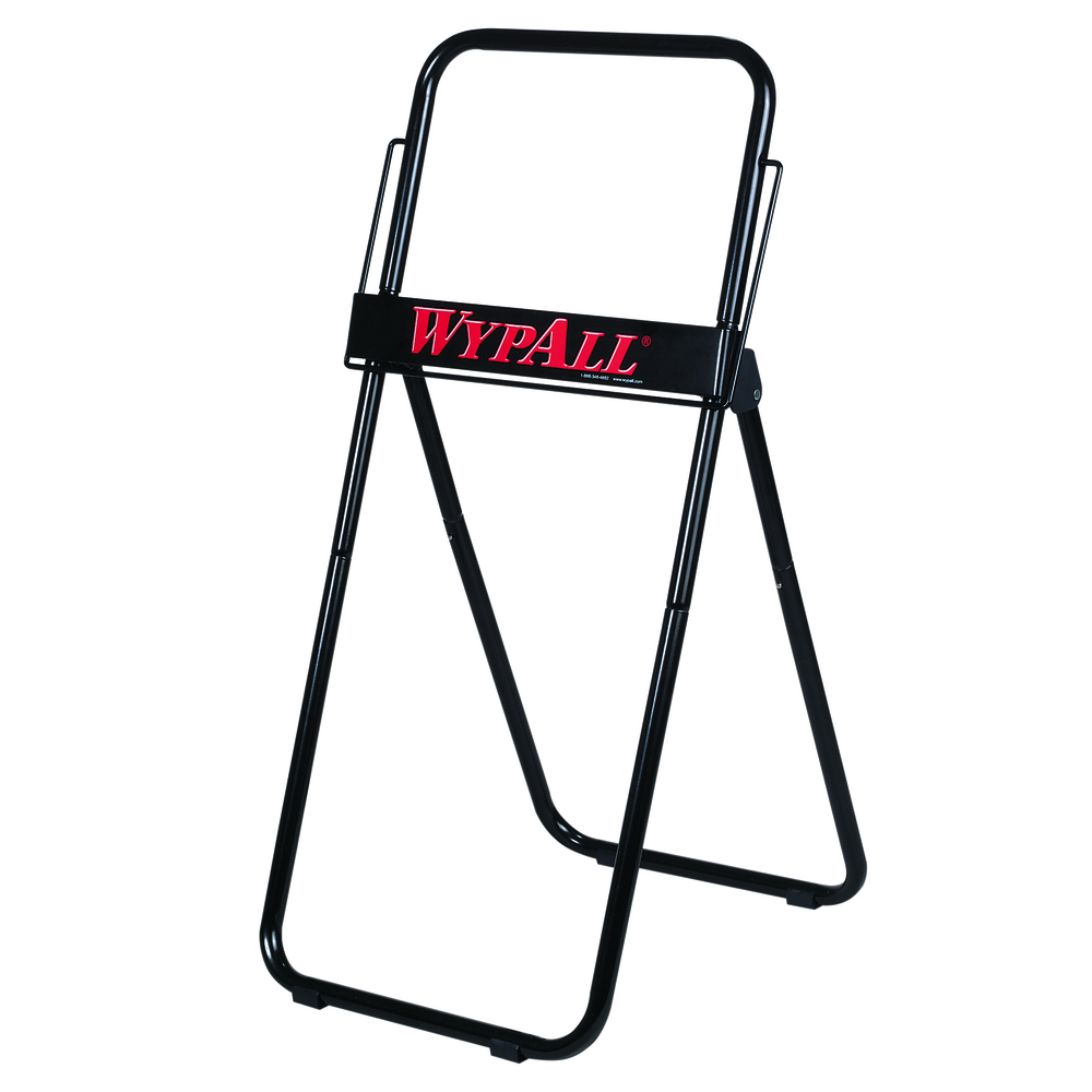 Jumbo Roll Dispenser for WypAll® and Kimtech™ Wipers (80596), Portable, Free-Standing, 16.8” x 18.5” x 33”, Black - 80596