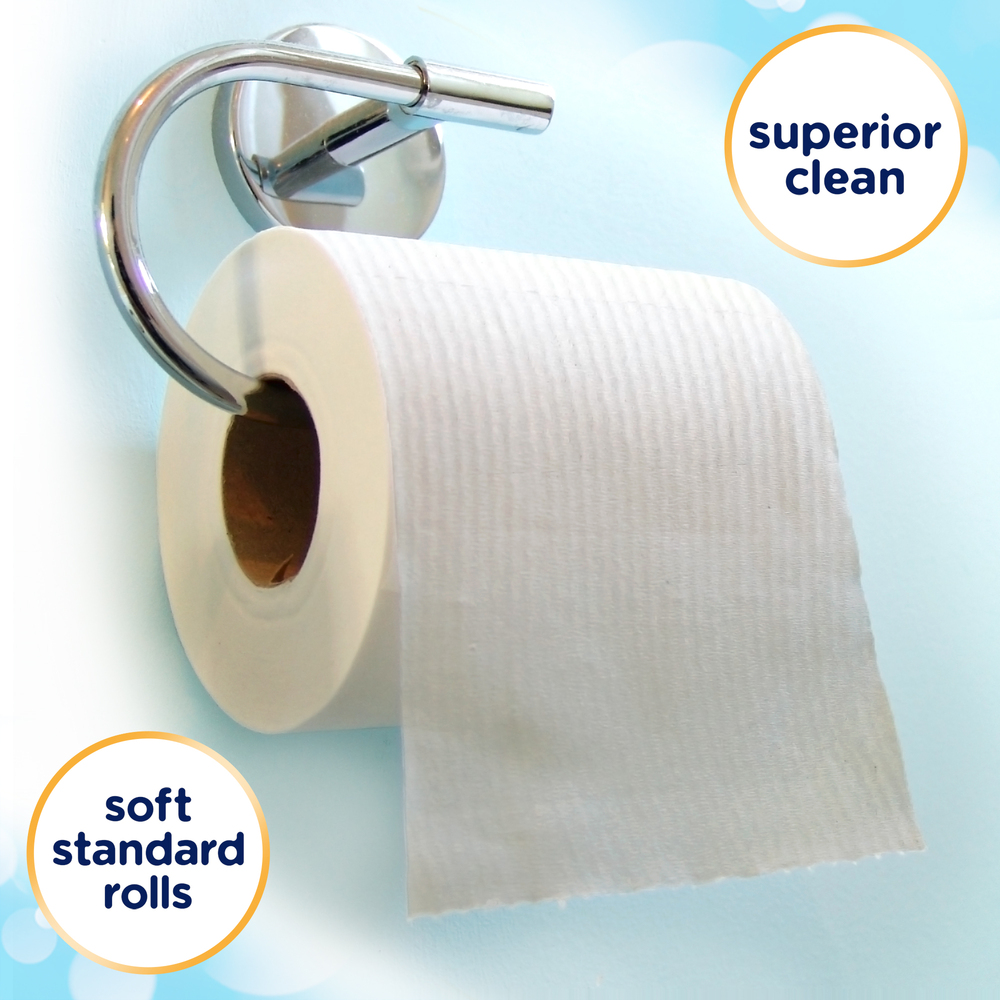 Cottonelle® Ultra CleanCare® Standard Roll Bathroom Tissue (12456), 48 Rolls / Case (4 Packs of 12), 170 Sheets / Roll - 12456
