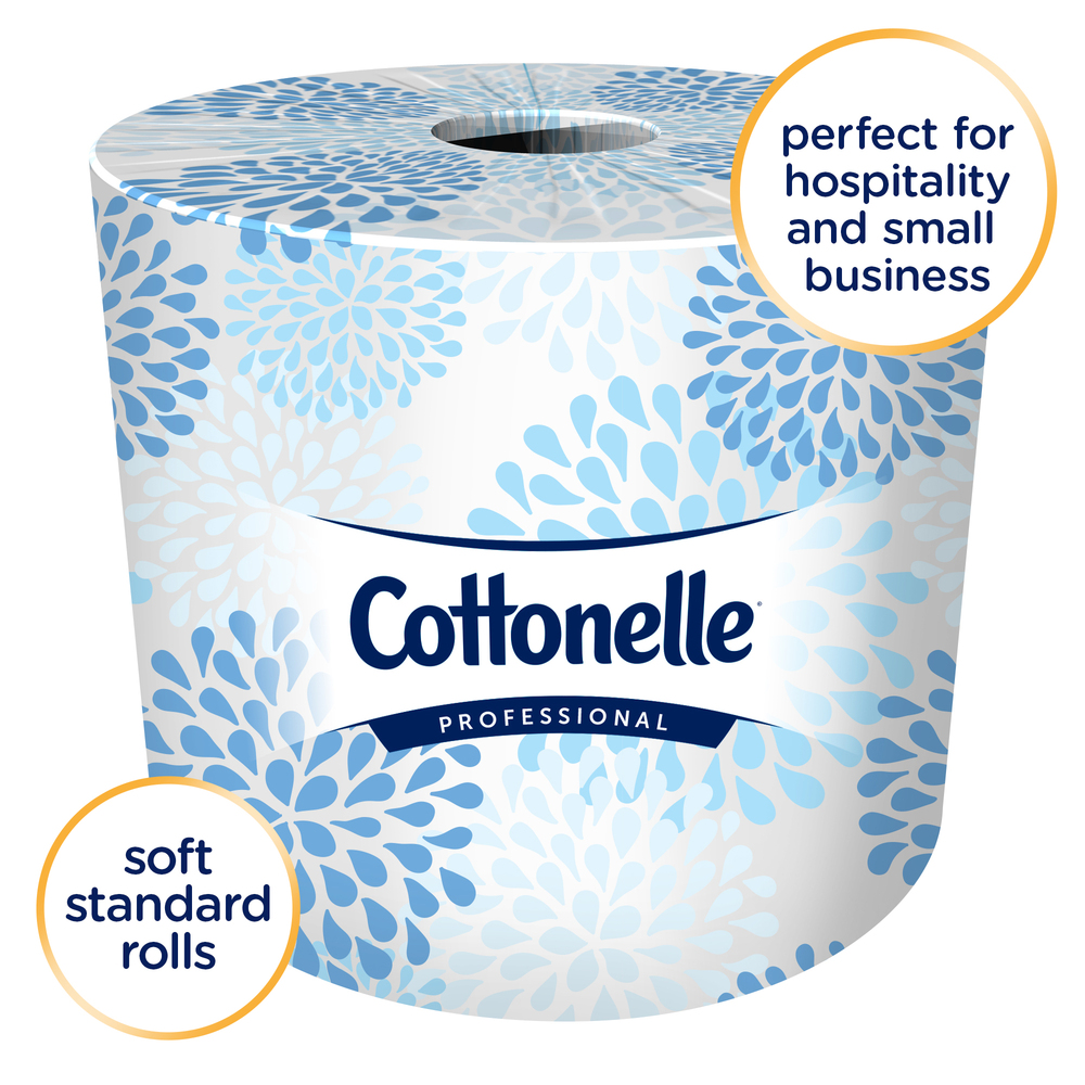 Cottonelle® Professional Standard Roll Bathroom Tissue (13135), 2-Ply, White, 20 Rolls / Case, 451 Sheets / Roll, 9,020 Sheets / Case - 13135