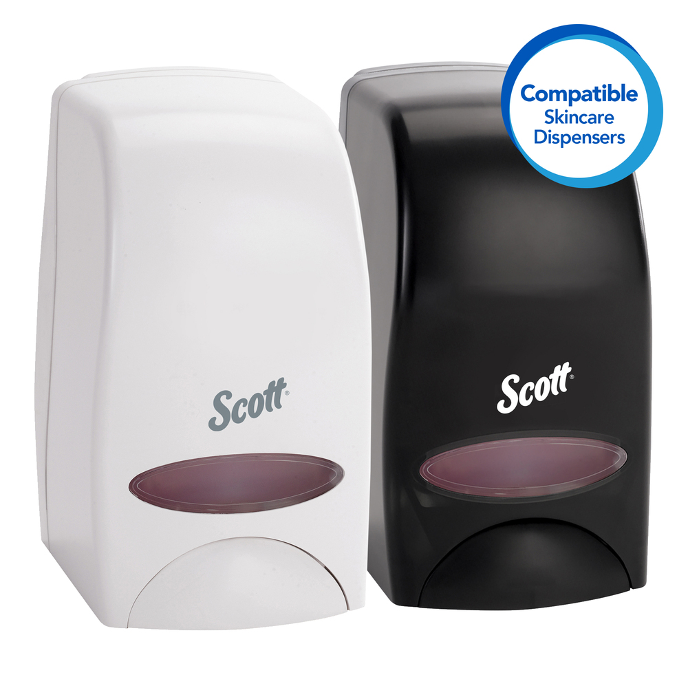 Scott® Essential Skin Relief Lotion (35365), Fragrance Free, No Dye, Creamy Texture, White, 1.0 L Bottles, 6 Bottles / Case - 35365