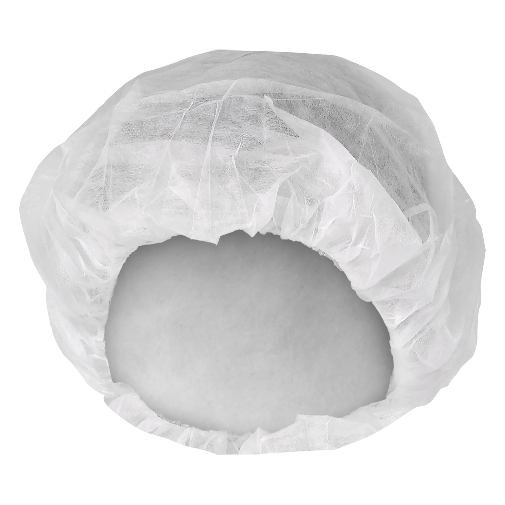 Bonnet bouffant Kleenguard A10 (36850), matériau perméable à l’air, blanc, moyen (21 po), 10 paquets, 200/paquet, 1 000/caisse - 36850
