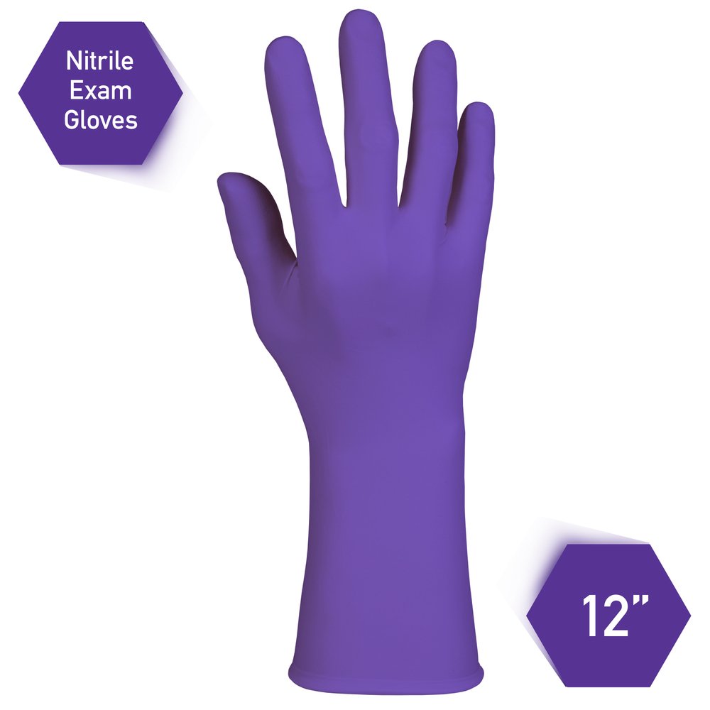 Kimberly-Clark™ Purple Nitrile-Xtra™ Exam Gloves (50603), 5.9 Mil, Ambidextrous, 12”, Large, 50 Nitrile Gloves / Box, 10 Boxes / Case, 500 / Case - 50603