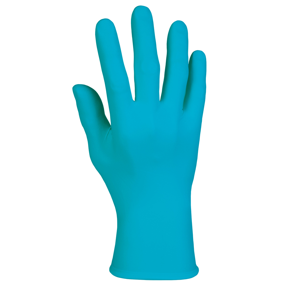 Gants en nitrile bleu texturé Kimberly-Clark (53101), 6 mil, ambidextres, 9,5 po, petits, 100/boîte, 10 boîtes, 1 000 gants/caisse - 53101
