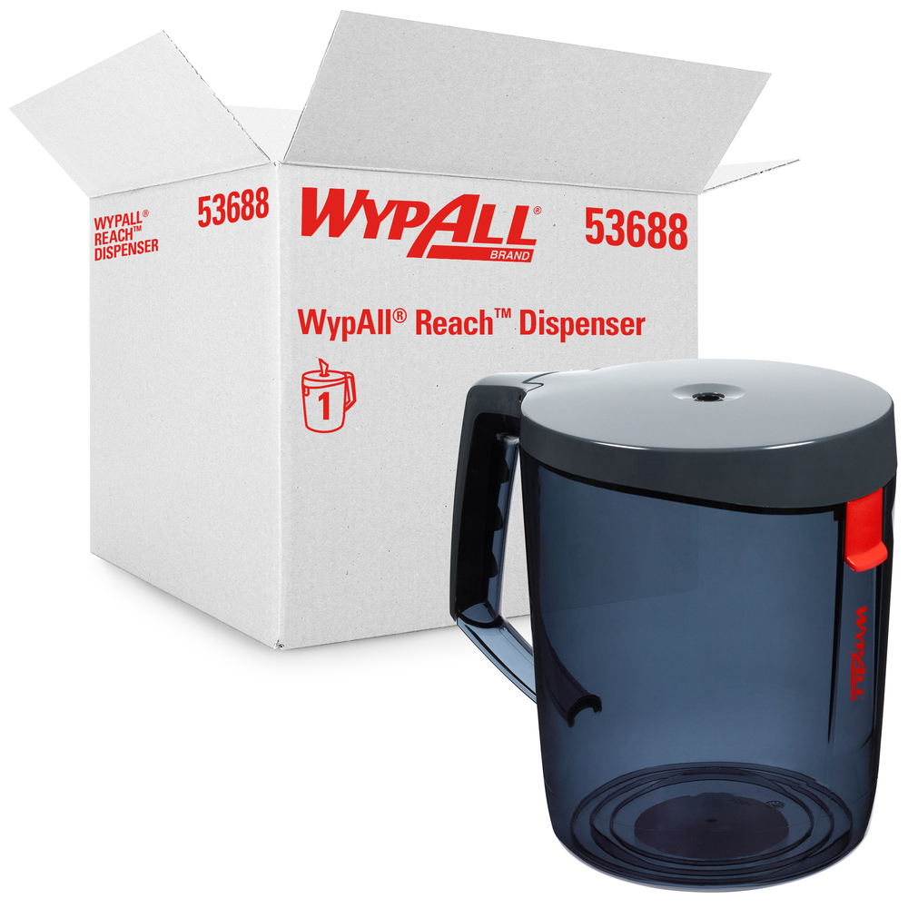 WypAll® Reach™ Towel System Dispenser (53688), Optional Mounting Bracket included, Use with WypAll® Reach™ Towel 53734, 1 Dispenser/Case