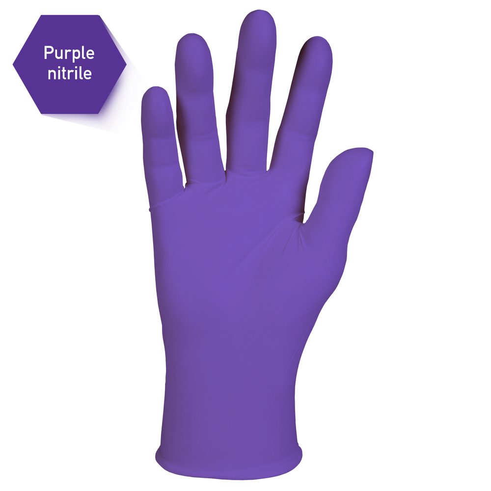 Kimtech™ Purple Nitrile™ Exam Gloves (55082), 5.9 Mil, Ambidextrous, 9.5”, Medium, 100 Nitrile Gloves / Box, 10 Boxes / Case, 1,000 / Case - 55082