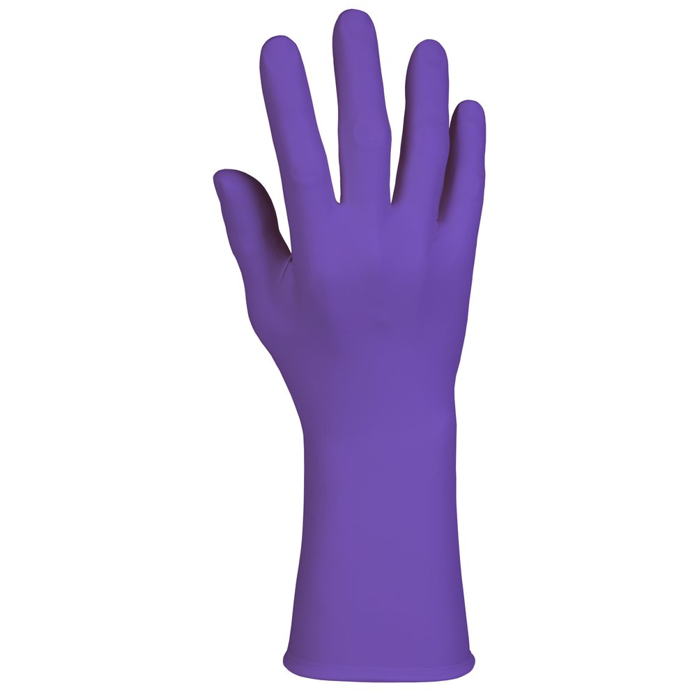Gants d’examen Kimberly-Clark Purple Nitrile-Xtra (50690), 5,9 mil, ambidextres, 12 po, TP, 50 gants en nitrile/boîte, 10 boîtes/caisse, 500/caisse - 55090
