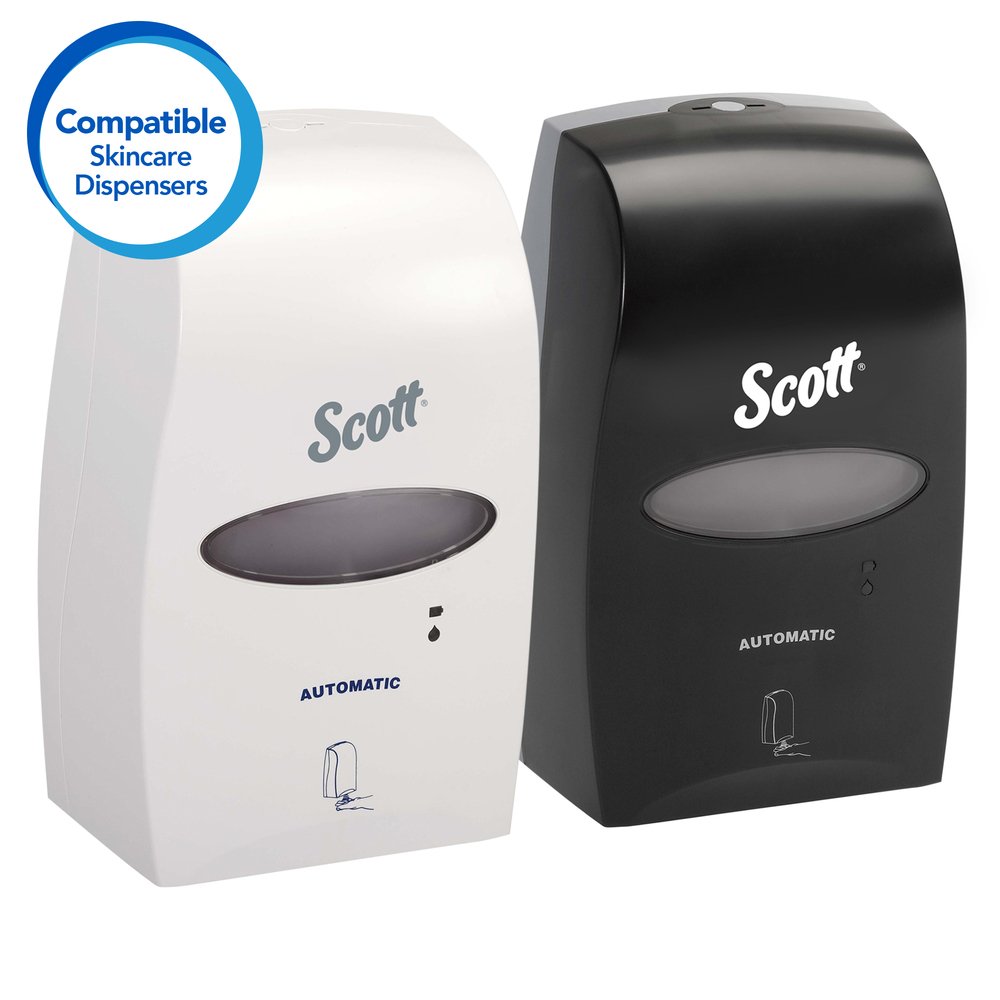 Scott® Control Antimicrobial Foam Skin Cleanser, 0.1% Benzalkonium Chloride (91594), Clear, Unscented Soap, 1.2 L, 2 Cassettes / Case - 91594
