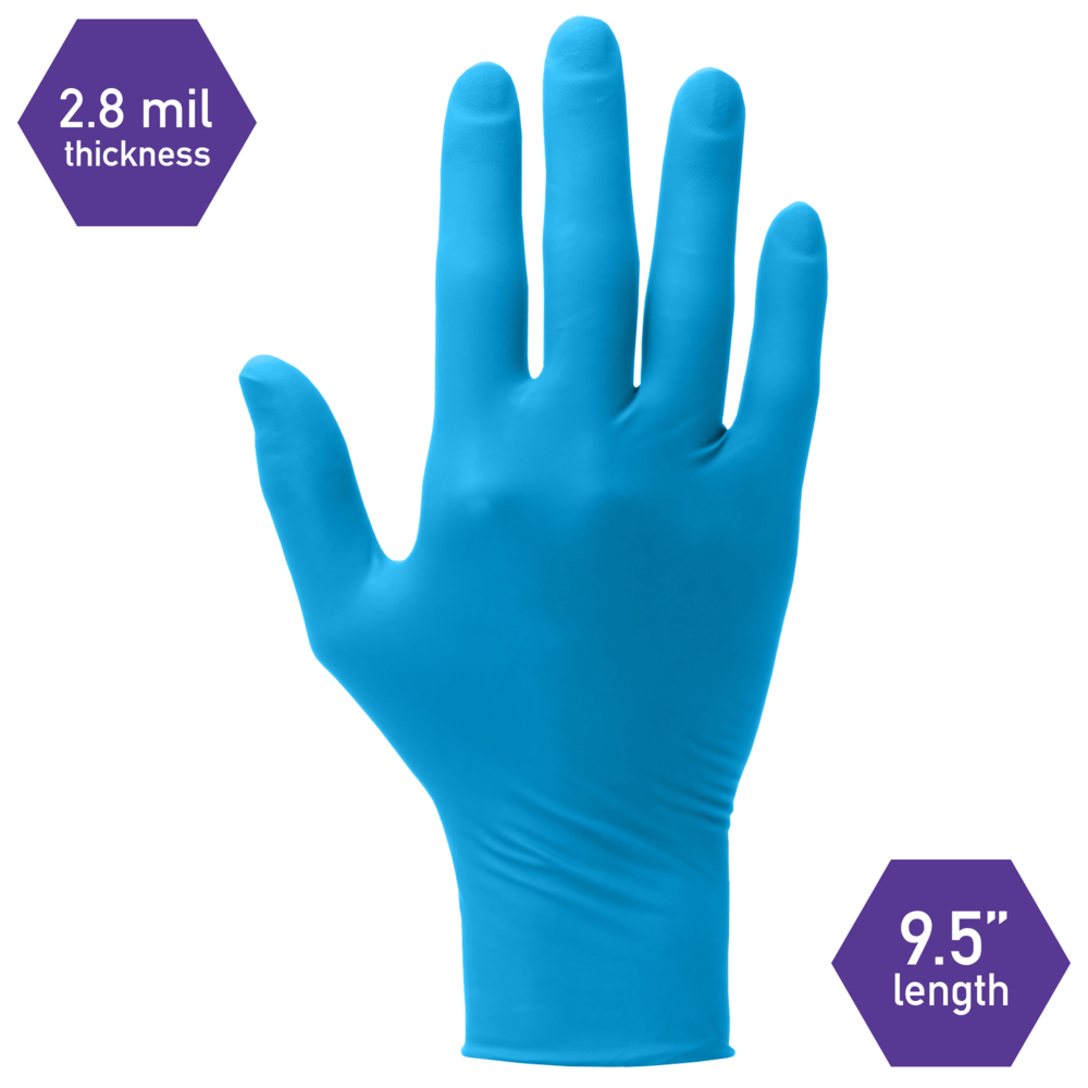 Kimtech™  Element™ Nitrile Exam Gloves (62872), Thin Mil, 3.2 Mil, Ambidextrous, 9.0”, M, 250 / Box, 10 Boxes, 2,500 Gloves / Case - 62872