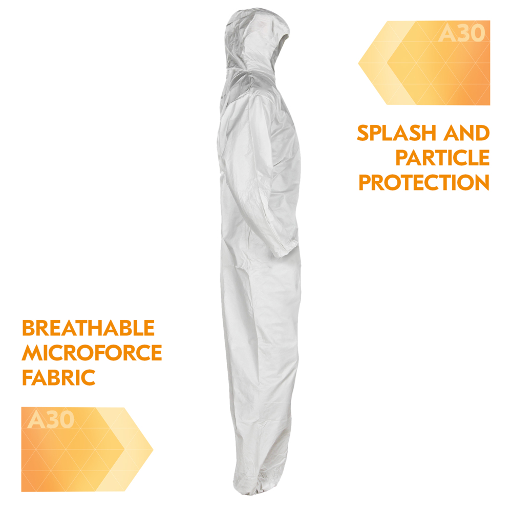 KleenGuard™ A30 Breathable Splash & Particle Protection Coveralls - 30909