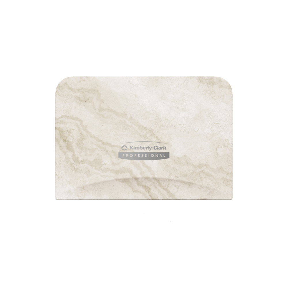 Plaque de revêtement ICON™ de Kimberly-Clark Professional (58791), au motif de marbre chaud, pour distributrice de deux rouleaux verticaux de papier hygiénique en rouleau standard sans mandrin; une plaque de revêtement par caisse - 58791