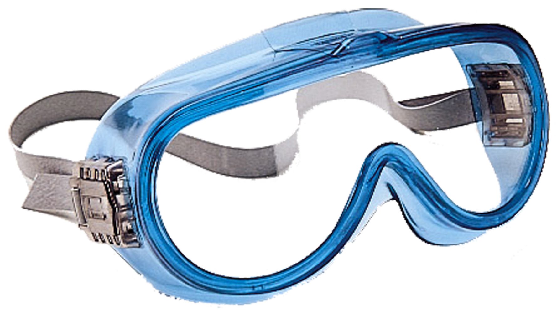 KleenGuard™ V80 MXRV Safety Goggles (16677), Unventilated for Splash Protection, Clear Lens, Anti-Fog, Blue Frame, 36 Pairs / Case - 16677