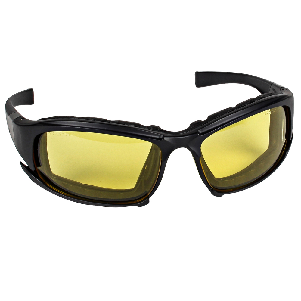 KleenGuard™ Calico Safety Eyewear V50 (25674), Amber Anti-Fog Lens, Interchangeable Temple / Head Strap, 12 Pairs - 25674