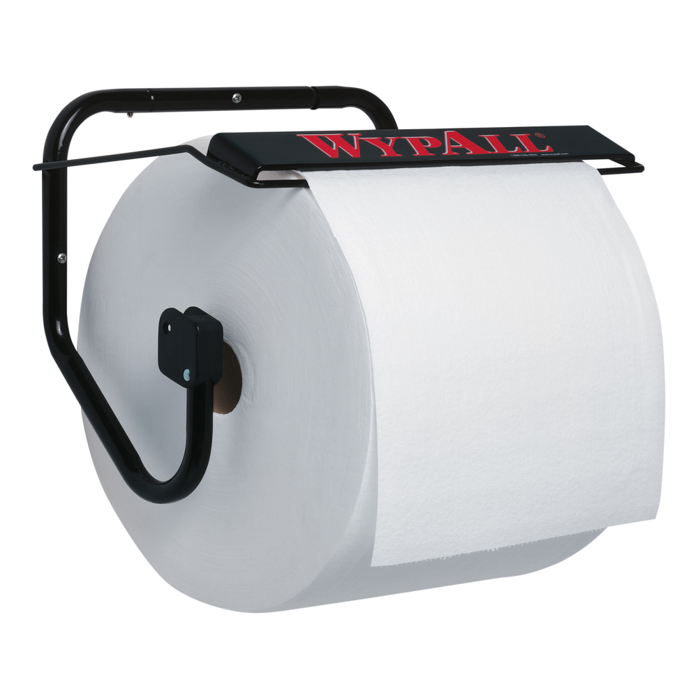 Wall Mounted Dispenser for WypAll® and Kimtech™ Wipes (80579), Jumbo Roll, Black - 80579