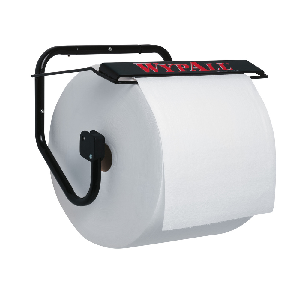 Wall Mounted Dispenser for WypAll® and Kimtech™ Wipes (80579), Jumbo Roll, Black - 80579